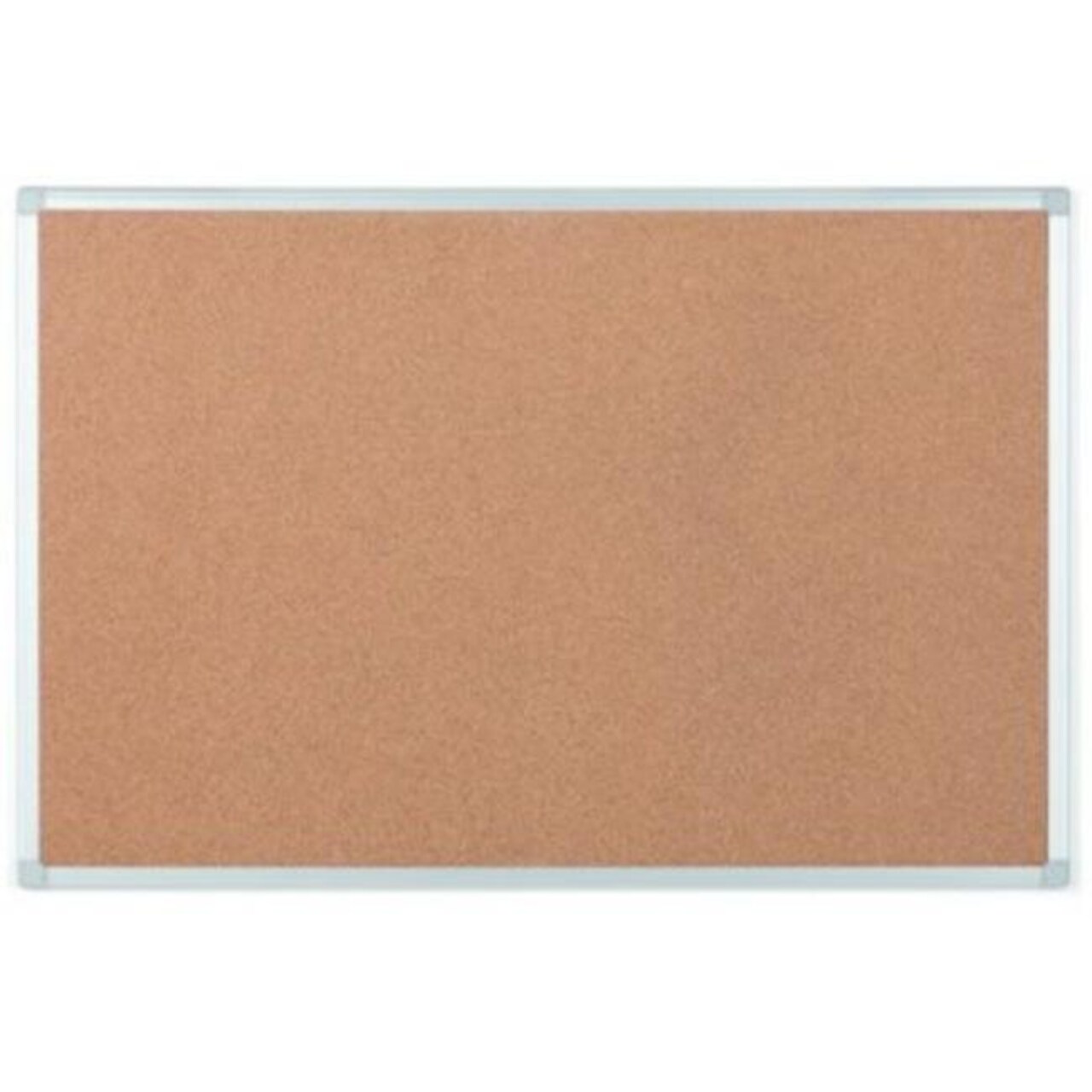 Bi-Silque 36 x 48 in. Aluminum Frame MasterVision Ayda Cork Bulletin Board